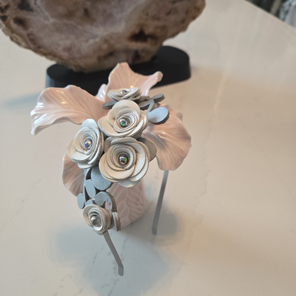 Leather Wedding Headband